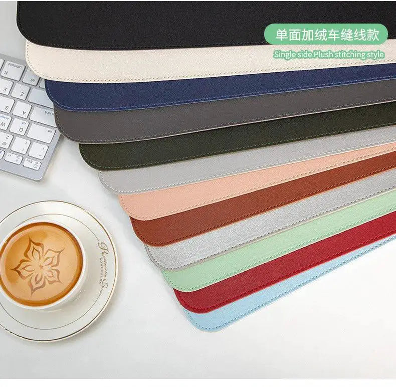 Large Waterproof PU Leather Gaming Mousepad for Keyboard