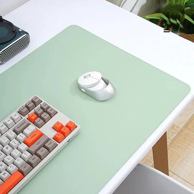 Large Waterproof PU Leather Gaming Mousepad for Keyboard