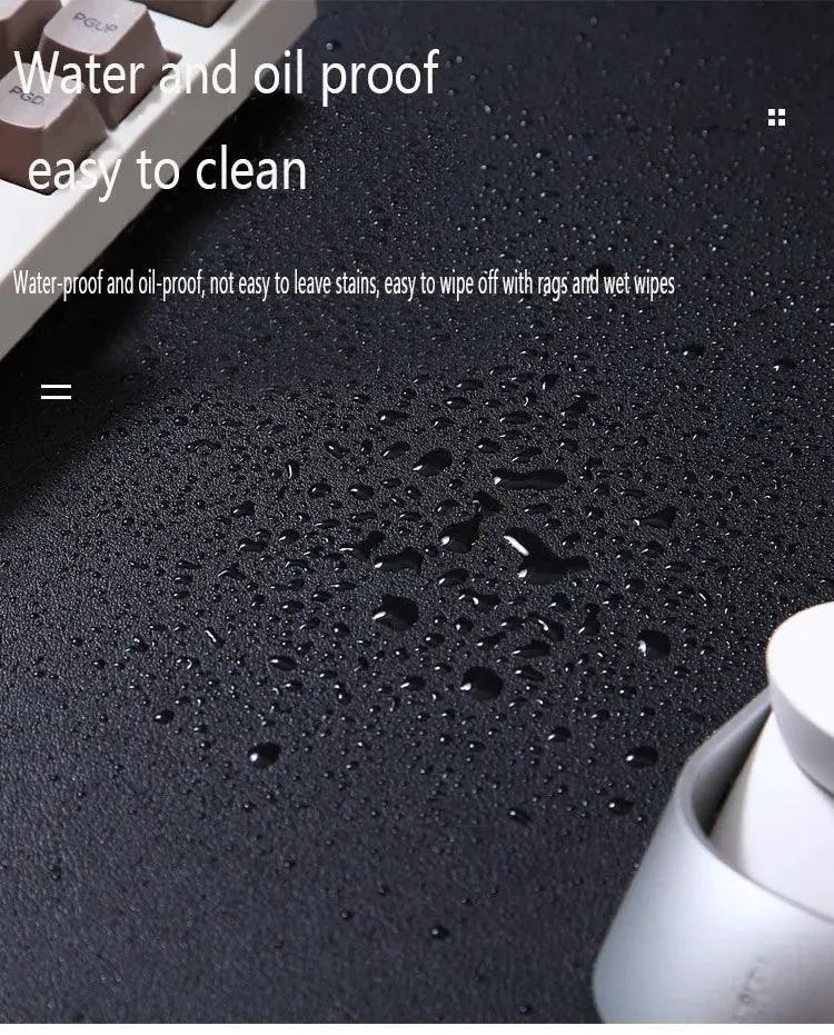 Large Waterproof PU Leather Gaming Mousepad for Keyboard