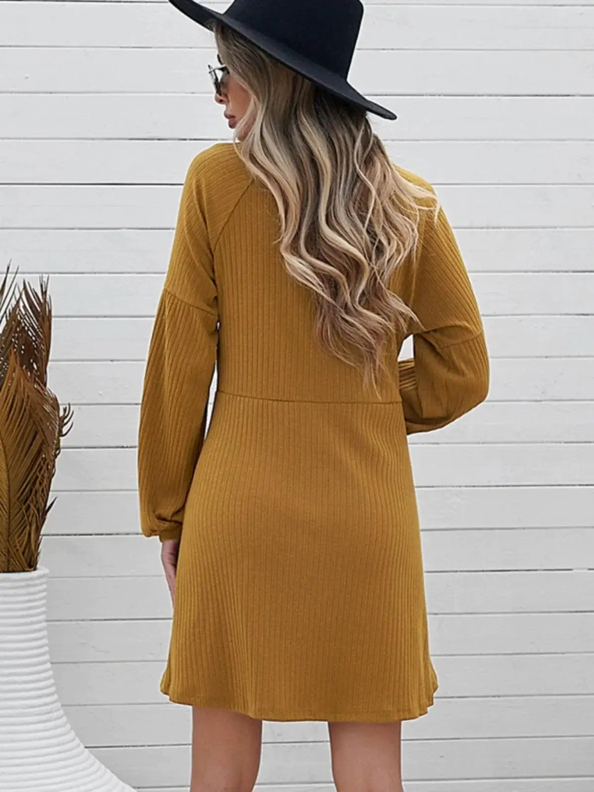 Autumn Winter Dress Sweater Womens Loose Round Neck Pullover