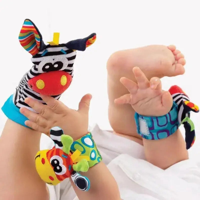 Baby Sensory Plush Rattle Toy Set for Fun Learning