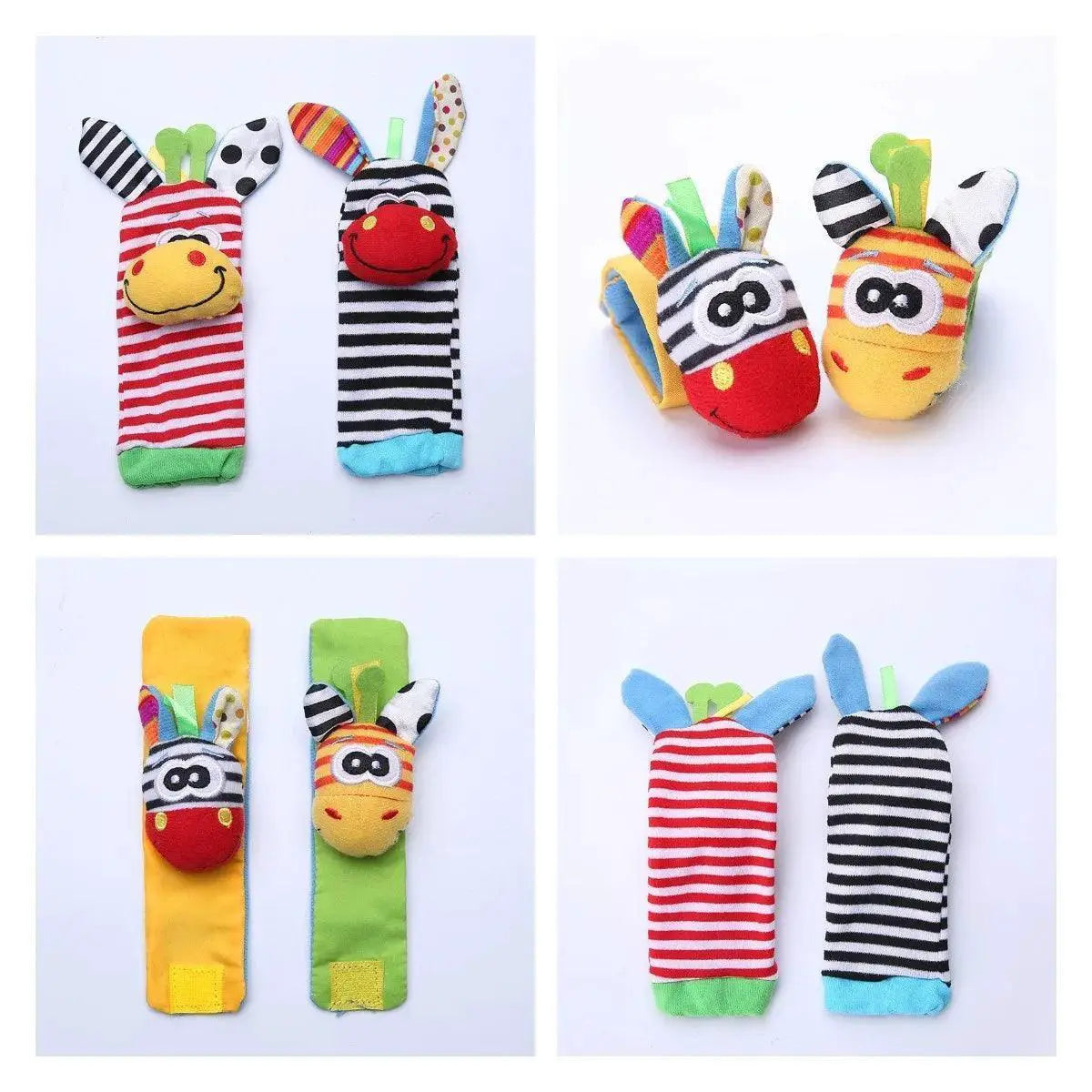 Baby Sensory Plush Rattle Toy Set for Fun Learning