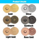 Secure Brass Snap Fasteners for Handbags
