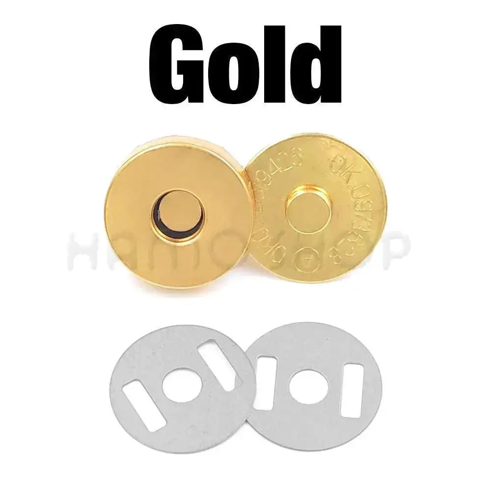 Brass Magnetic Snap Fasteners Kit For Stylish Handbags