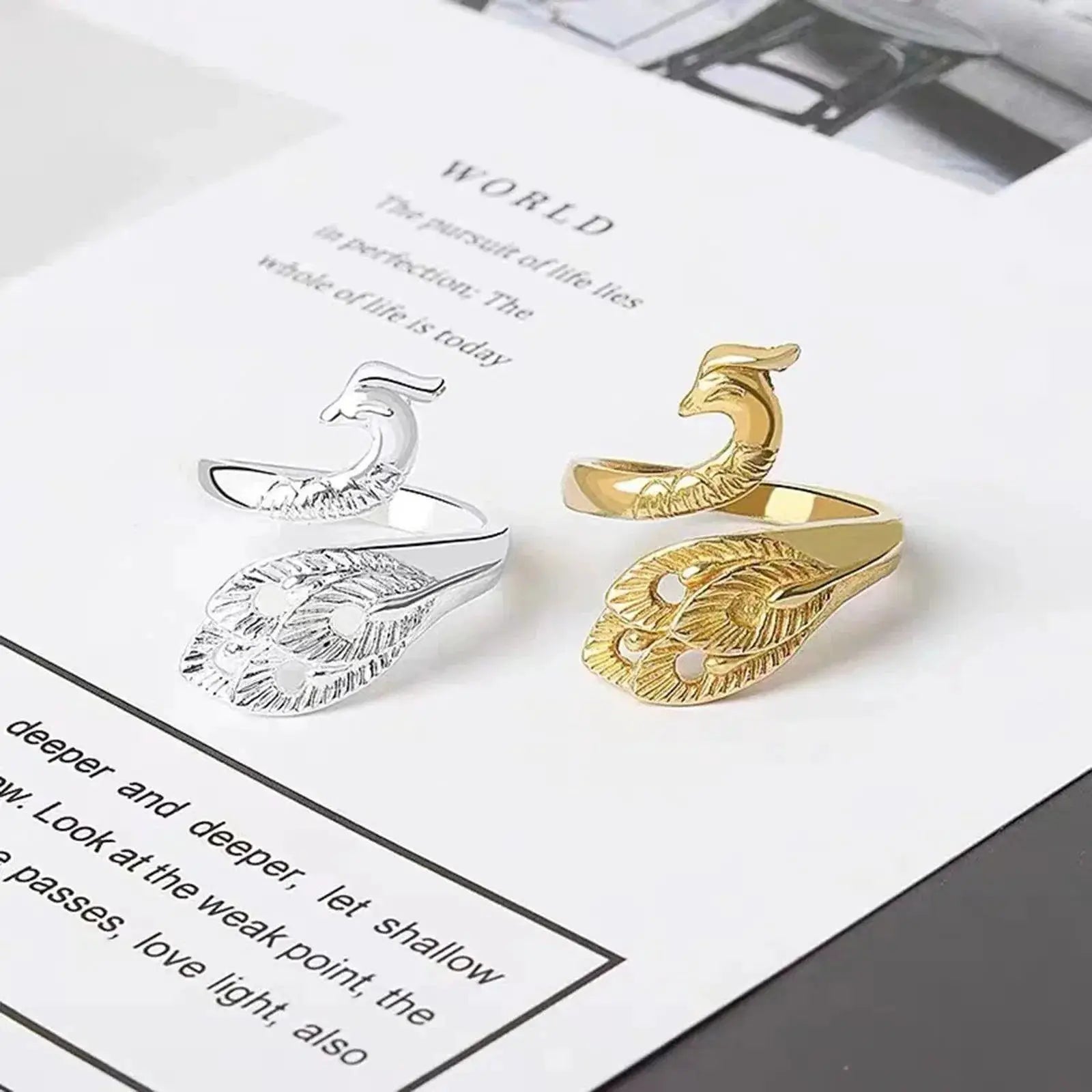Peacock Finger Ring Knitting Tool Set For Crafting
