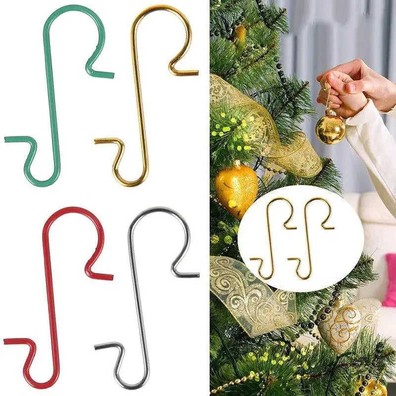 50 Pcs Elegant Metal S Shaped Hooks For Christmas Ornaments