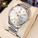 OLEVS Luxury Waterproof Mechanical Watch Stainless Steel