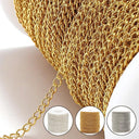 Gold Stainless Steel Necklace Chain Extension Kit Jewelry