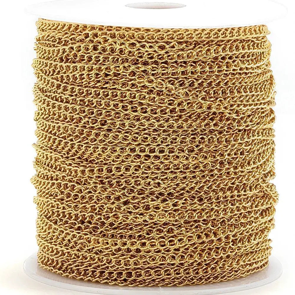 Gold Stainless Steel Necklace Chain Extension Kit Jewelry