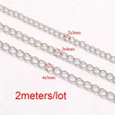 Gold Stainless Steel Necklace Chain Extension Kit Jewelry