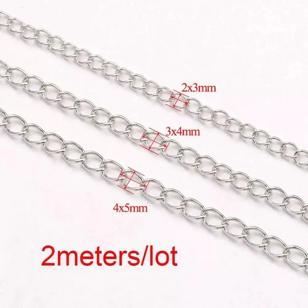 Gold Stainless Steel Necklace Chain Extension Kit Jewelry