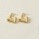 Elegant Korean Hoop Earrings for Women