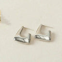 Elegant Korean Hoop Earrings for Women
