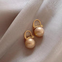 Elegant Korean Hoop Earrings for Women