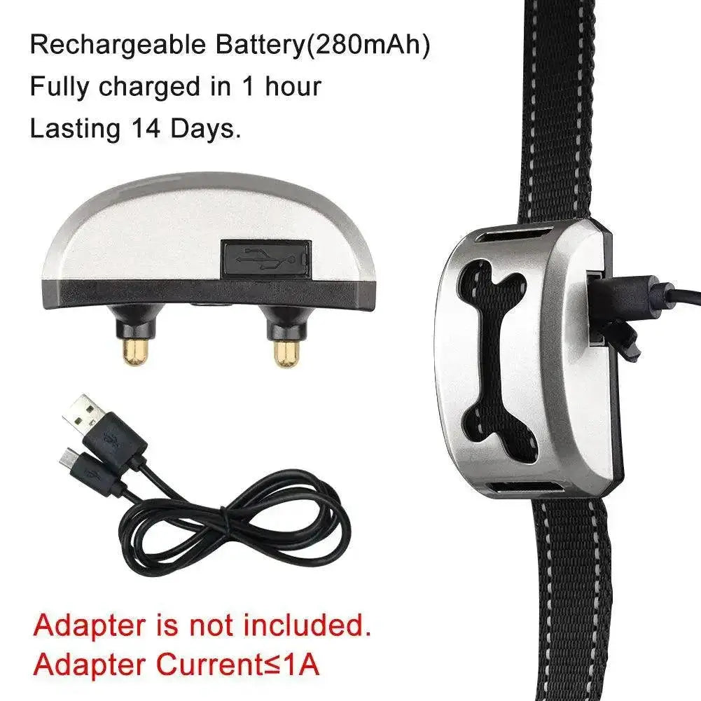 Dog Bark Control Collar Ultrasonic Waterproof Rechargeable