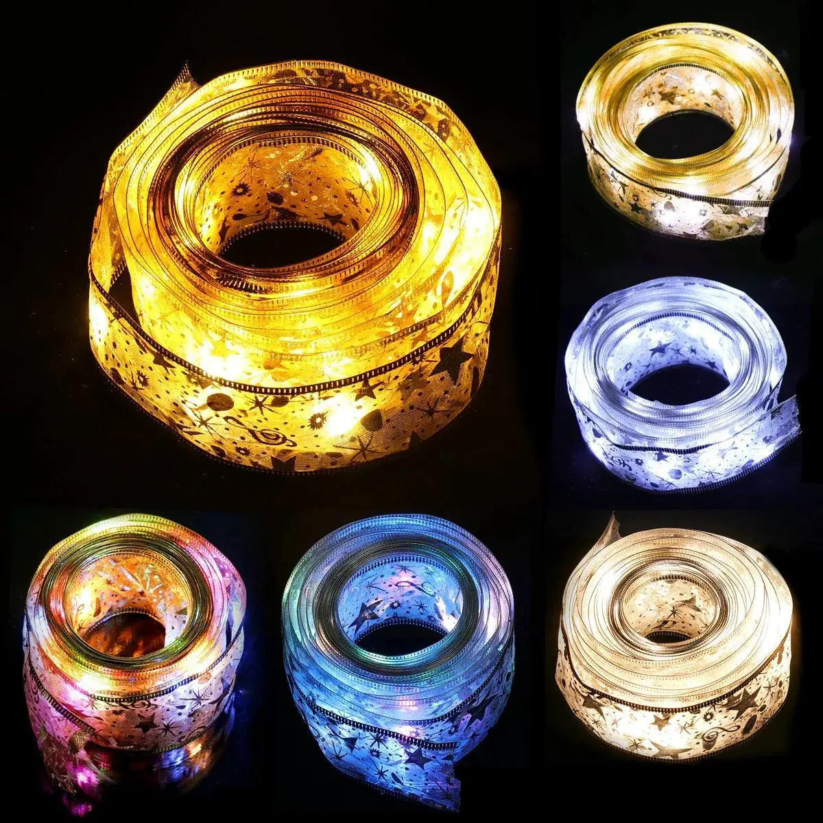 Enchanting Ribbon Fairy Lights for Magical Christmas Decor