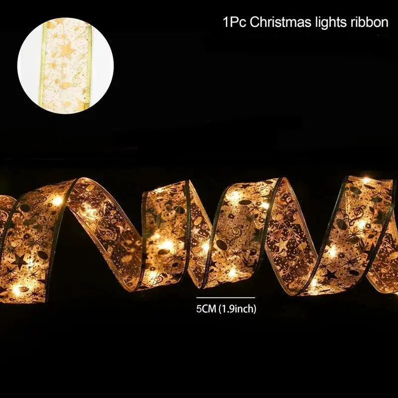 Enchanting Ribbon Fairy Lights for Magical Christmas Decor
