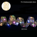 Enchanting Ribbon Fairy Lights for Magical Christmas Decor