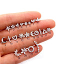 Zircon Cartilage Stud for Women Dazzling