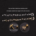 Zircon Cartilage Stud for Women Dazzling