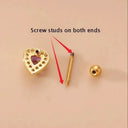Zircon Cartilage Stud for Women Dazzling