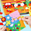 Colorful Felt Sheets Set for DIY Projects Craft Supplies