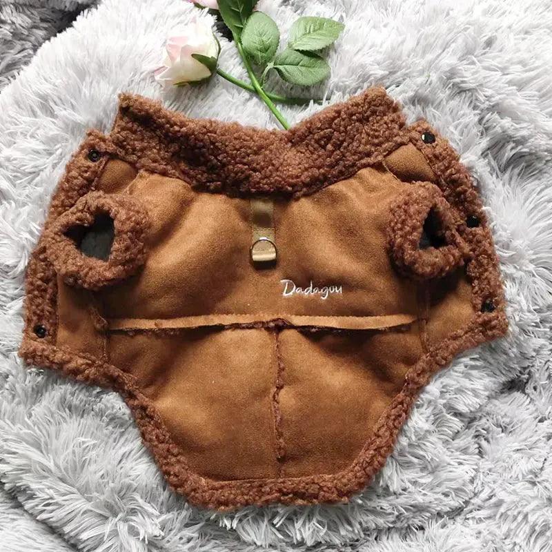 British Style Dog Jacket Cozy Winter Wear For Small Dogs