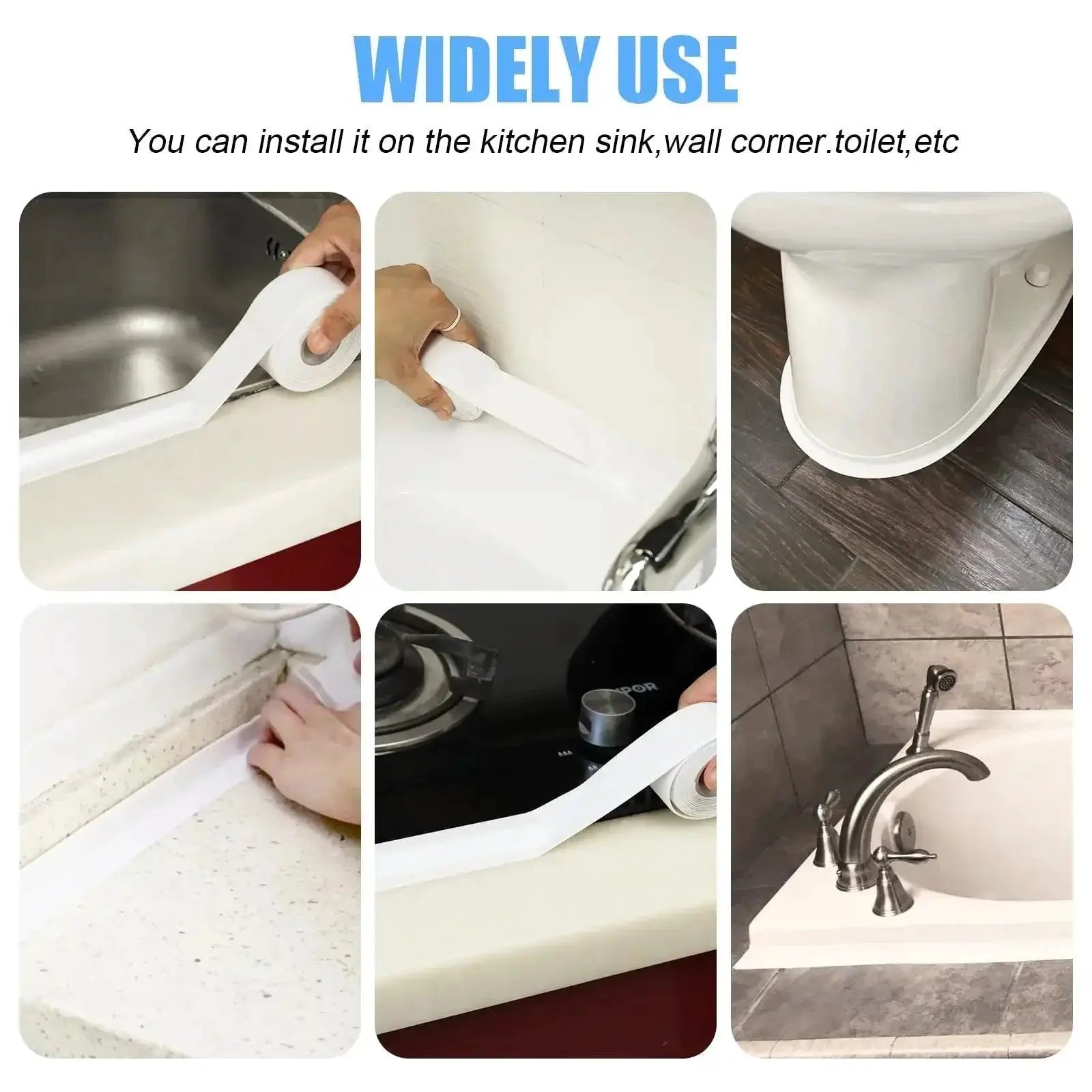 Waterproof PVC Sealing Tape Mold Protection Easy Install