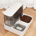 OUZEY Automatic Pet Feeder Water Fountain Bowl System