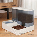 OUZEY Automatic Pet Feeder Water Fountain Bowl System
