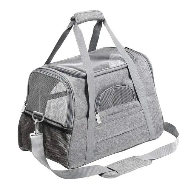 PawGlow Soft Portable Pet Carrier Bag With Safety Zippers