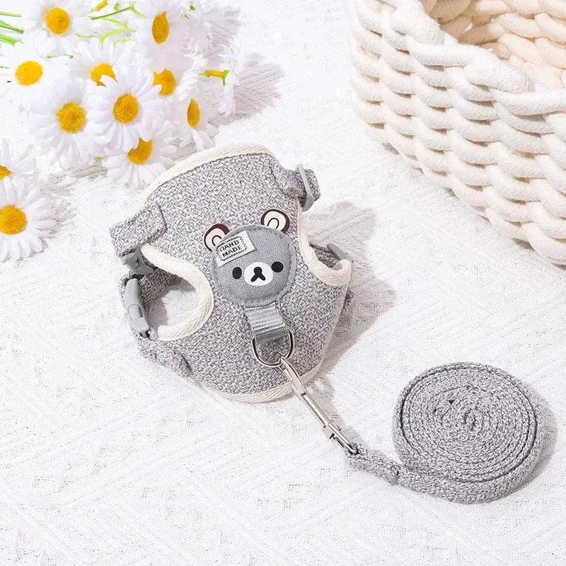 Cute Dog Chest Harness Leash For Small Pets Gear And Comfort