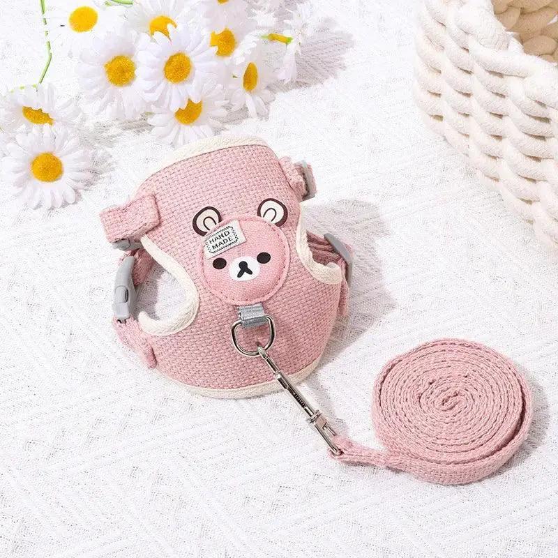 Cute Dog Chest Harness Leash For Small Pets Gear And Comfort