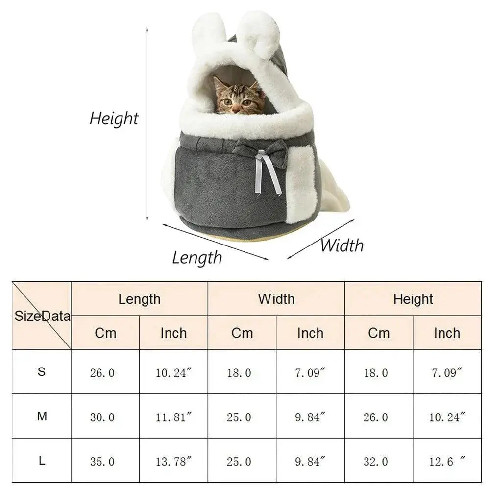 Chihuahua Winter Carrier Backpack Velvet Cozy Fit Deluxe
