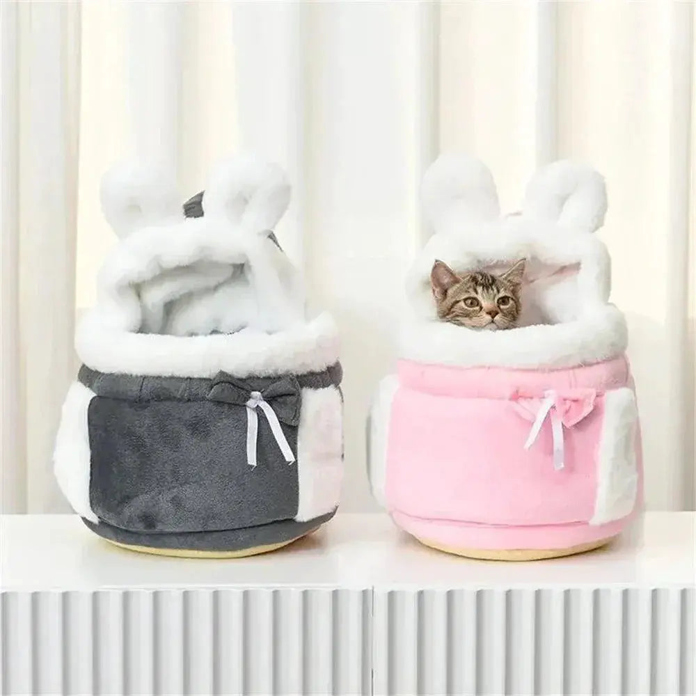 Chihuahua Winter Carrier Backpack Velvet Cozy Fit Deluxe