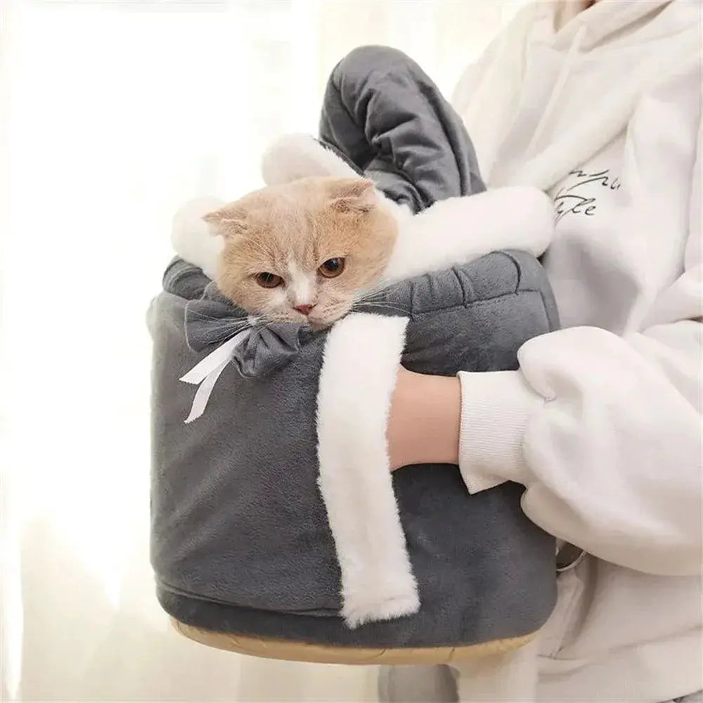 Chihuahua Winter Carrier Backpack Velvet Cozy Fit Deluxe