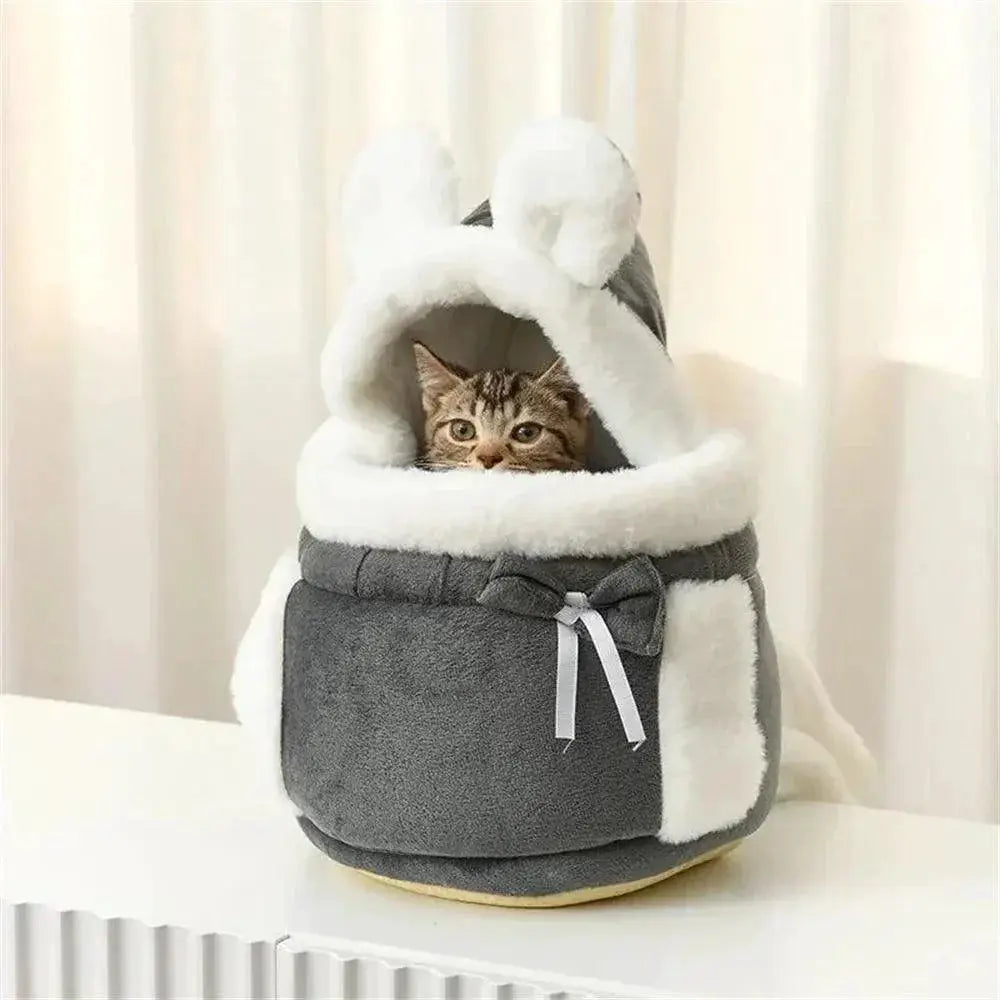 Chihuahua Winter Carrier Backpack Velvet Cozy Fit Deluxe