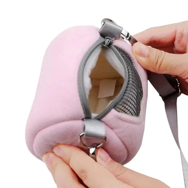 Soft Cozy Mesh Pet Carrier Bag For Hamsters And Squirrels