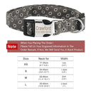 Floral Pug Collar With Engraved ID Tag