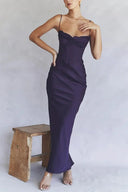 Timeless Satin Dress for Winter Parties