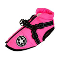 Large Dog Winter Jacket With Harness Waterproof Reflective