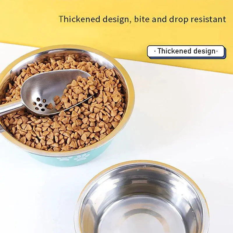 Non Slip Stainless Steel Dog Bowls Feeder Accessories