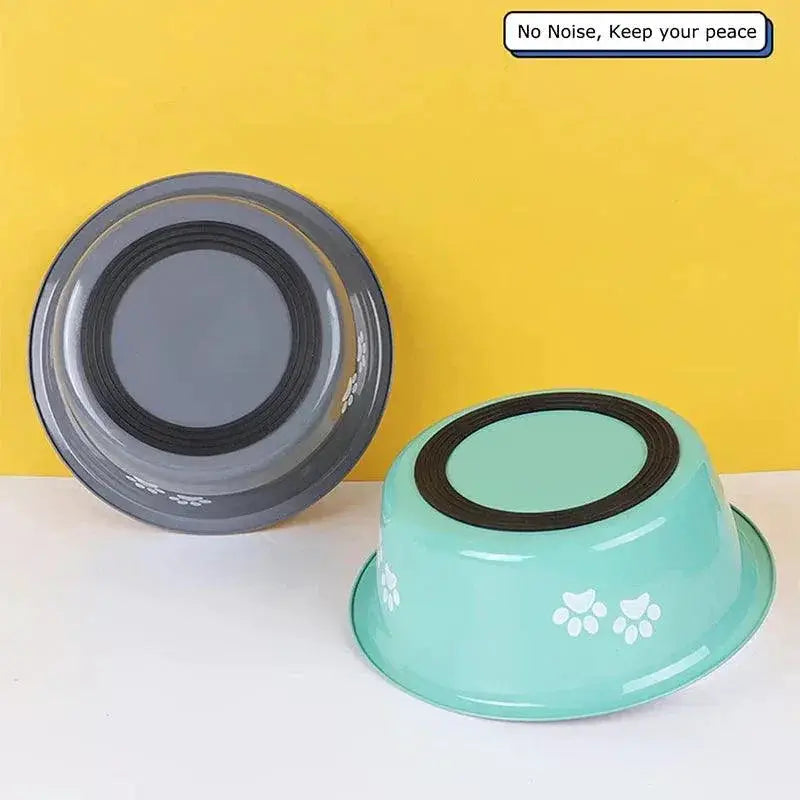 Non Slip Stainless Steel Dog Bowls Feeder Accessories