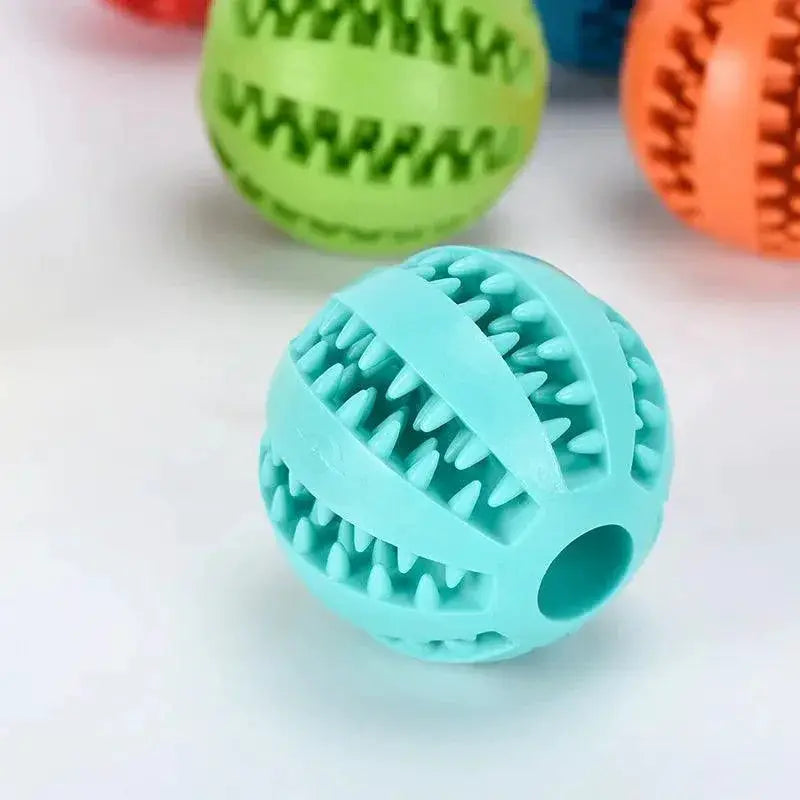 Interactive Rubber Chew Toy Balls for Pets Dental Health