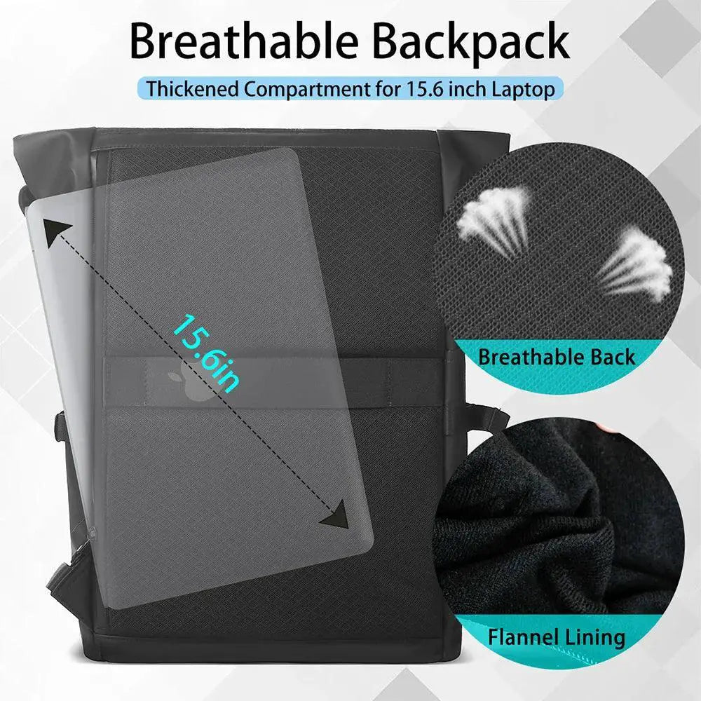 Durable Waterproof Men's Travel Backpack With USB Port