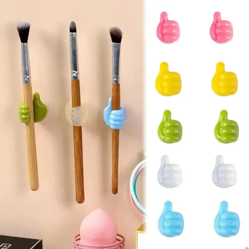 Hand Shaped Rubber Glasses Cable Holder Mini Hook Organizer