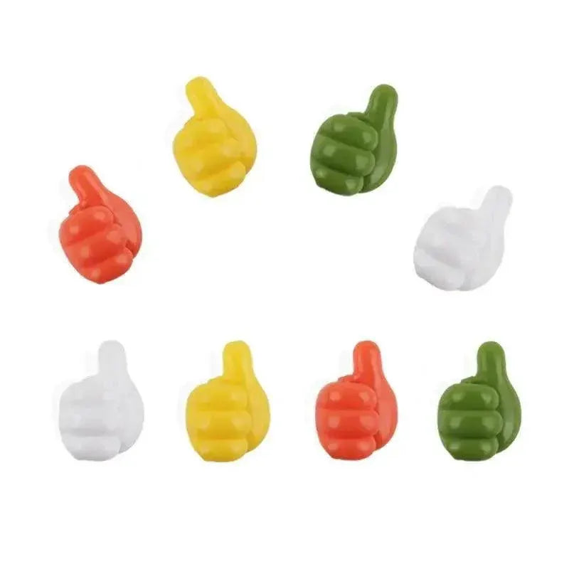 Hand Shaped Rubber Glasses Cable Holder Mini Hook Organizer