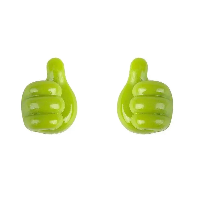 Hand Shaped Rubber Glasses Cable Holder Mini Hook Organizer