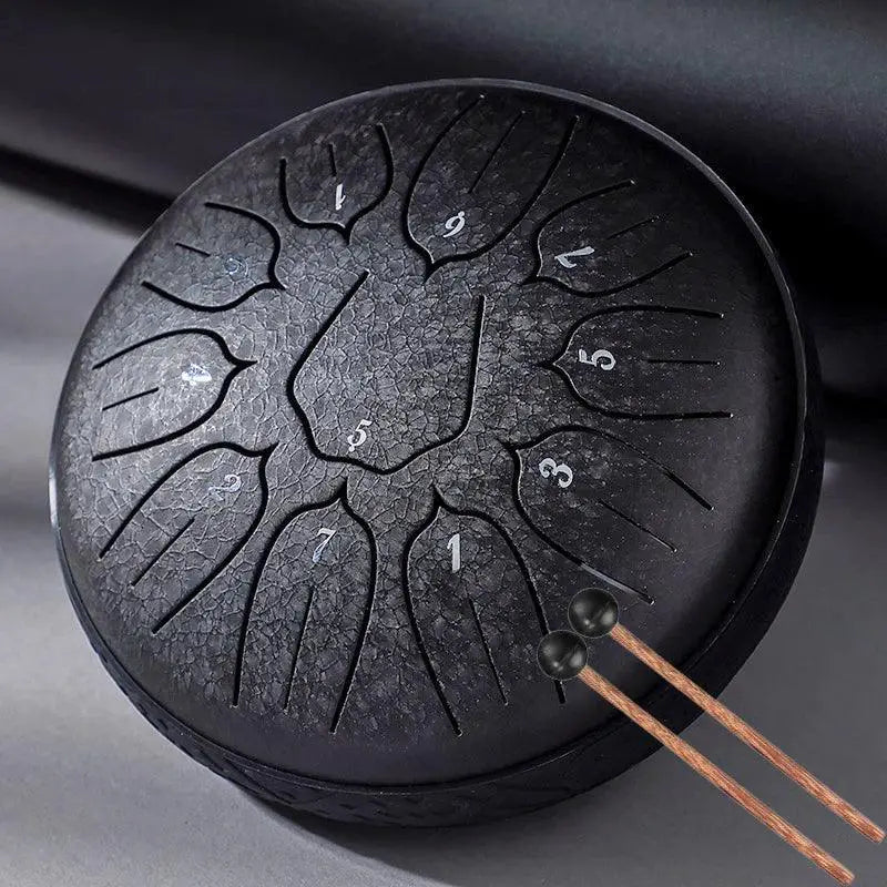Hluru Glucophone Steel Tongue Drum Six Inch 11 Notes D5