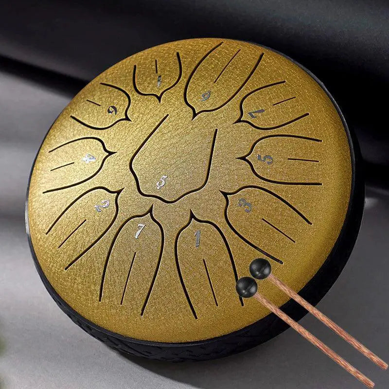 Hluru Glucophone Steel Tongue Drum Six Inch 11 Notes D5